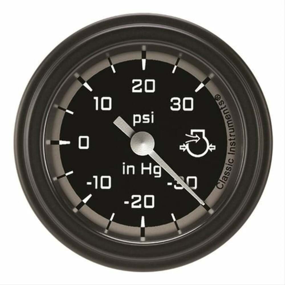Classic analog gauge set black