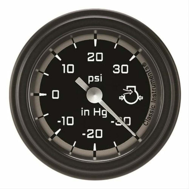 Classic analog gauge set black