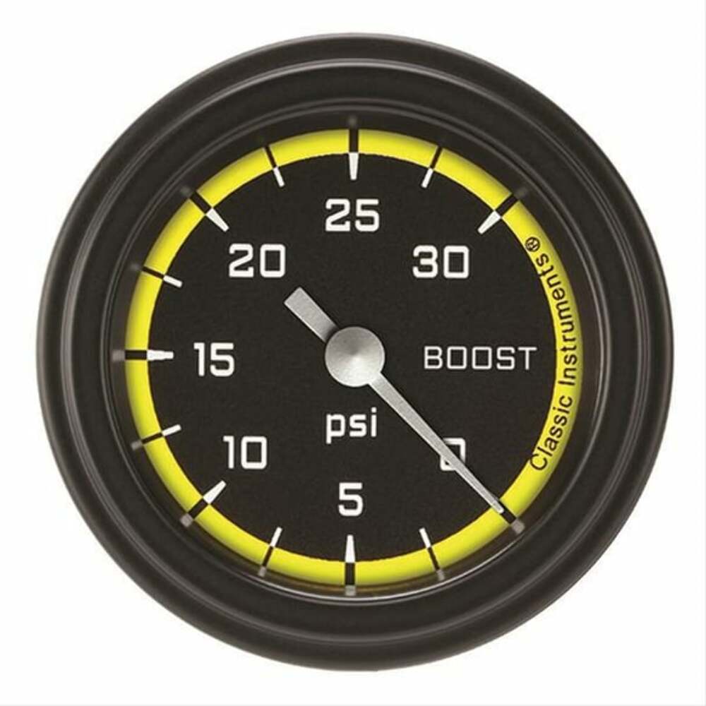Classic analog gauge set black