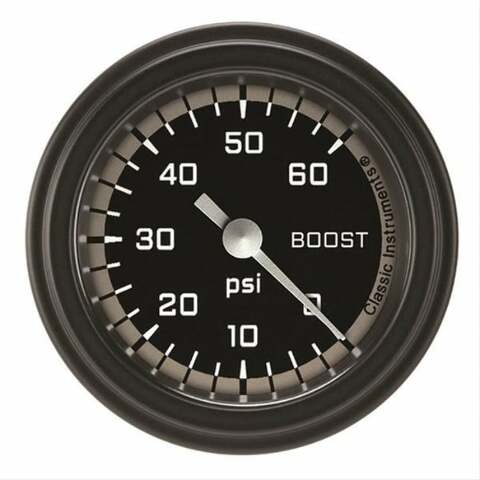Classic analog gauge set black
