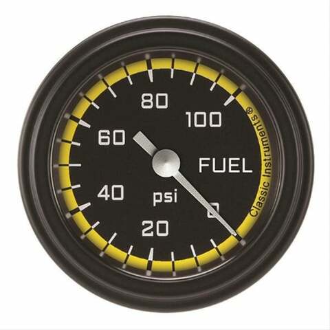 Classic analog gauge set black