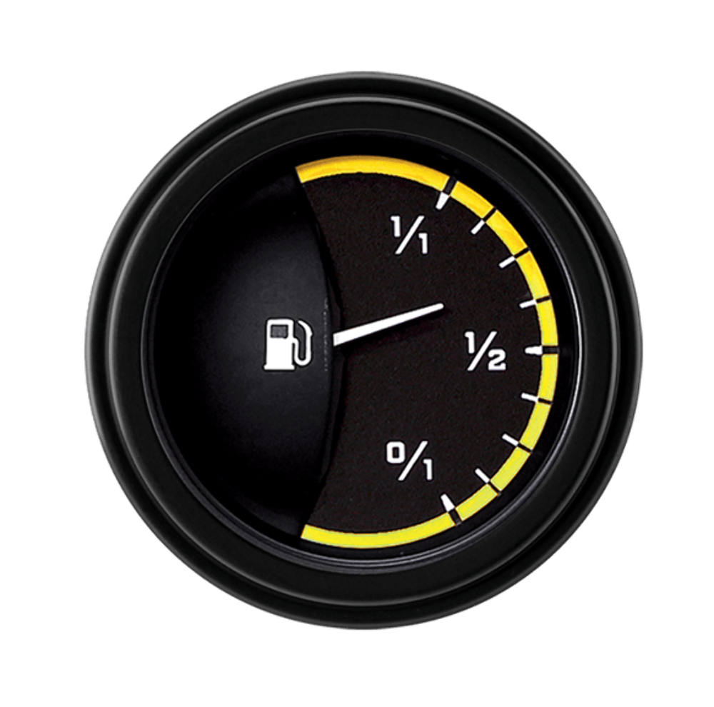 t AutoCross Yellow 2 1/8" Fuel AX14YBLF Classic Instruments