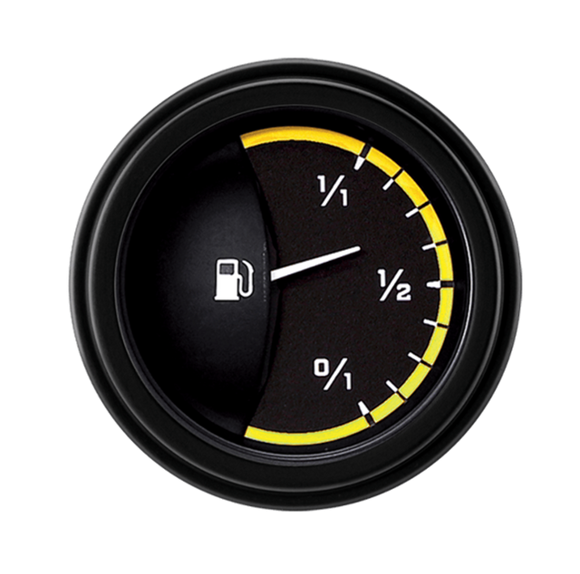 t AutoCross Yellow 2 1/8" Fuel AX14YBLF Classic Instruments