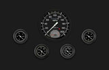 AutoCross Gray Five Gauge Set 165 AX165GBLF