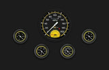 AutoCross Yellow Five Gauge Set 165 AX165YBLF