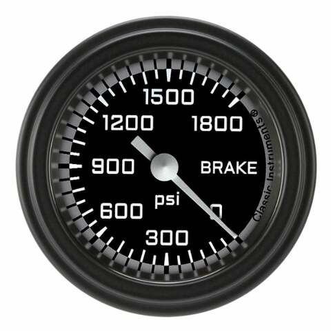 Classic analog gauge set black
