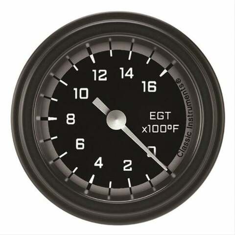 Classic analog gauge set black