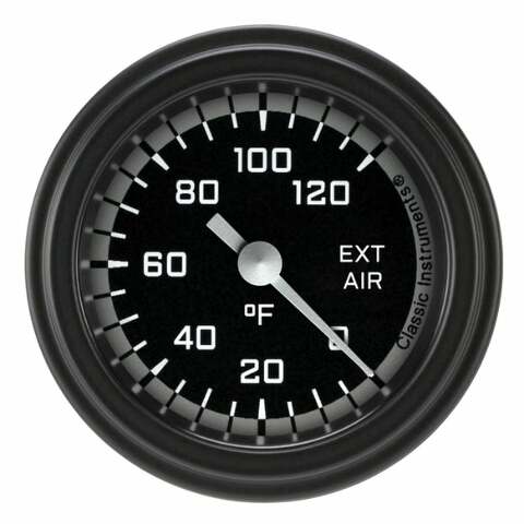 Classic analog gauge set black