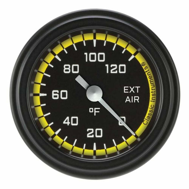 Classic analog gauge set black
