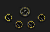 AutoCross Yellow Five Gauge Set 200 AX200YBLF