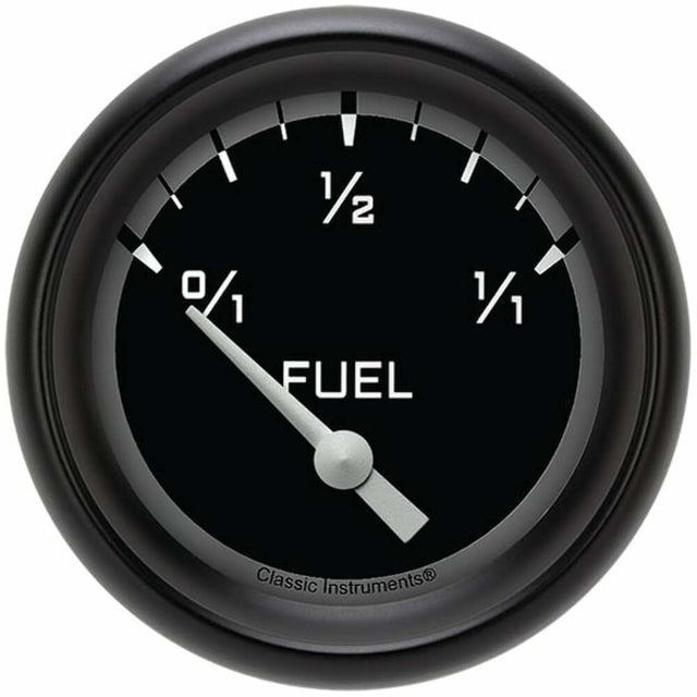Classic Instruments fuel level analog gauge black