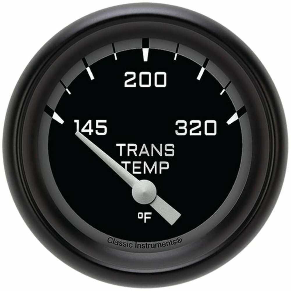 Classic analog gauge set black
