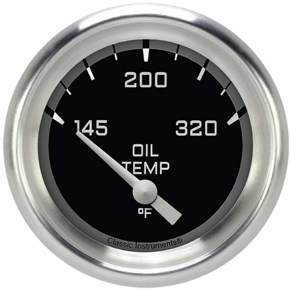 Classic analog gauge set black