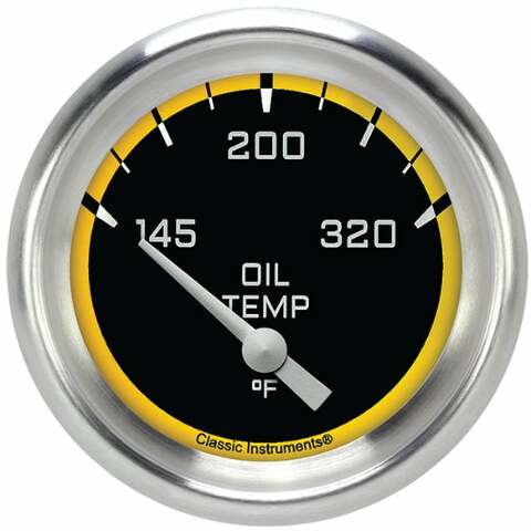 Classic analog gauge set black