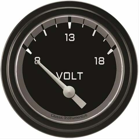 Classic Instruments voltmeter analog gauge black