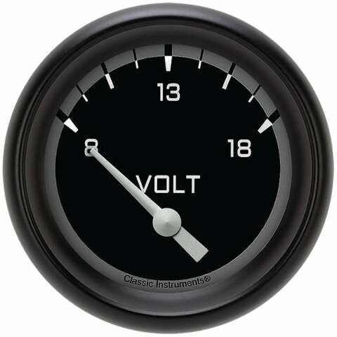 Classic Instruments voltmeter analog gauge black