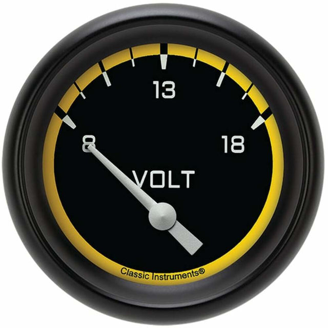 Classic Instruments voltmeter analog gauge black