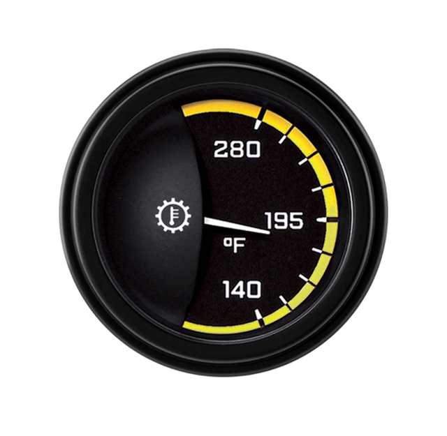 AutoCross Yellow 2 1/8" Transmission Temp AX27YBLF