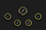 AutoCross Yellow Five Gauge Set 300 AX300YBLF