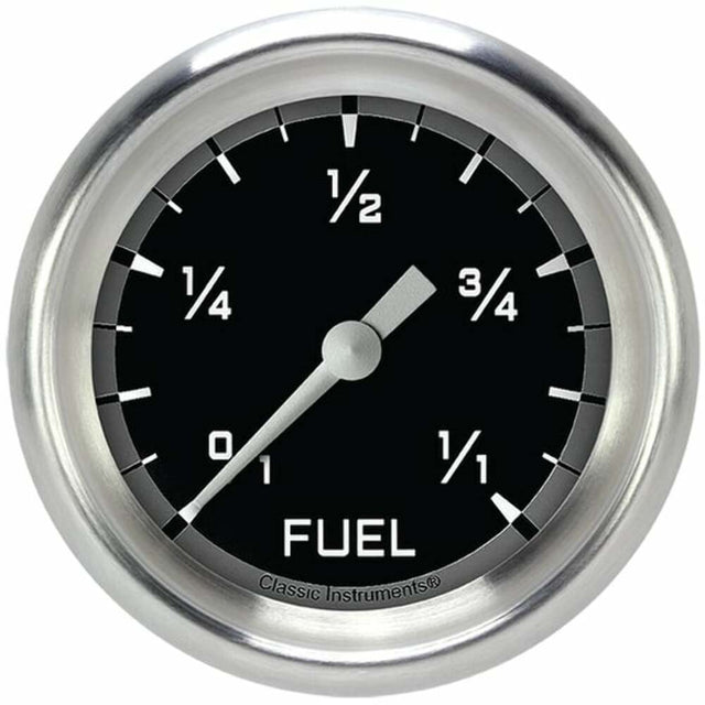 Classic Instruments fuel level analog gauge black