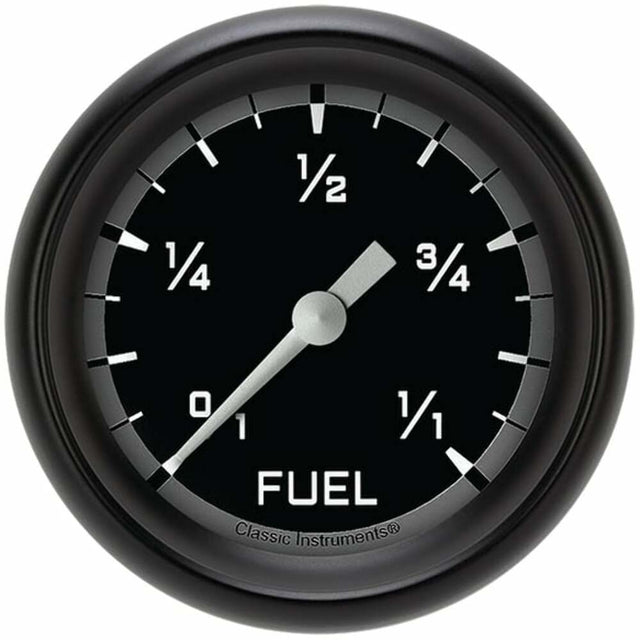 Classic Instruments fuel level analog gauge black