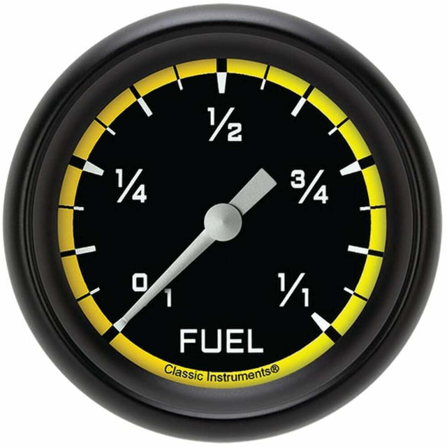 Classic Instruments fuel level analog gauge black