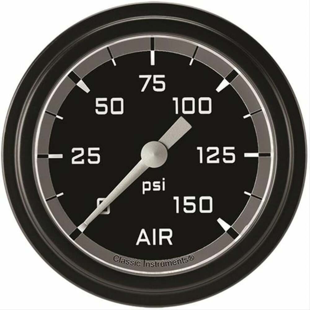 Classic analog gauge set black