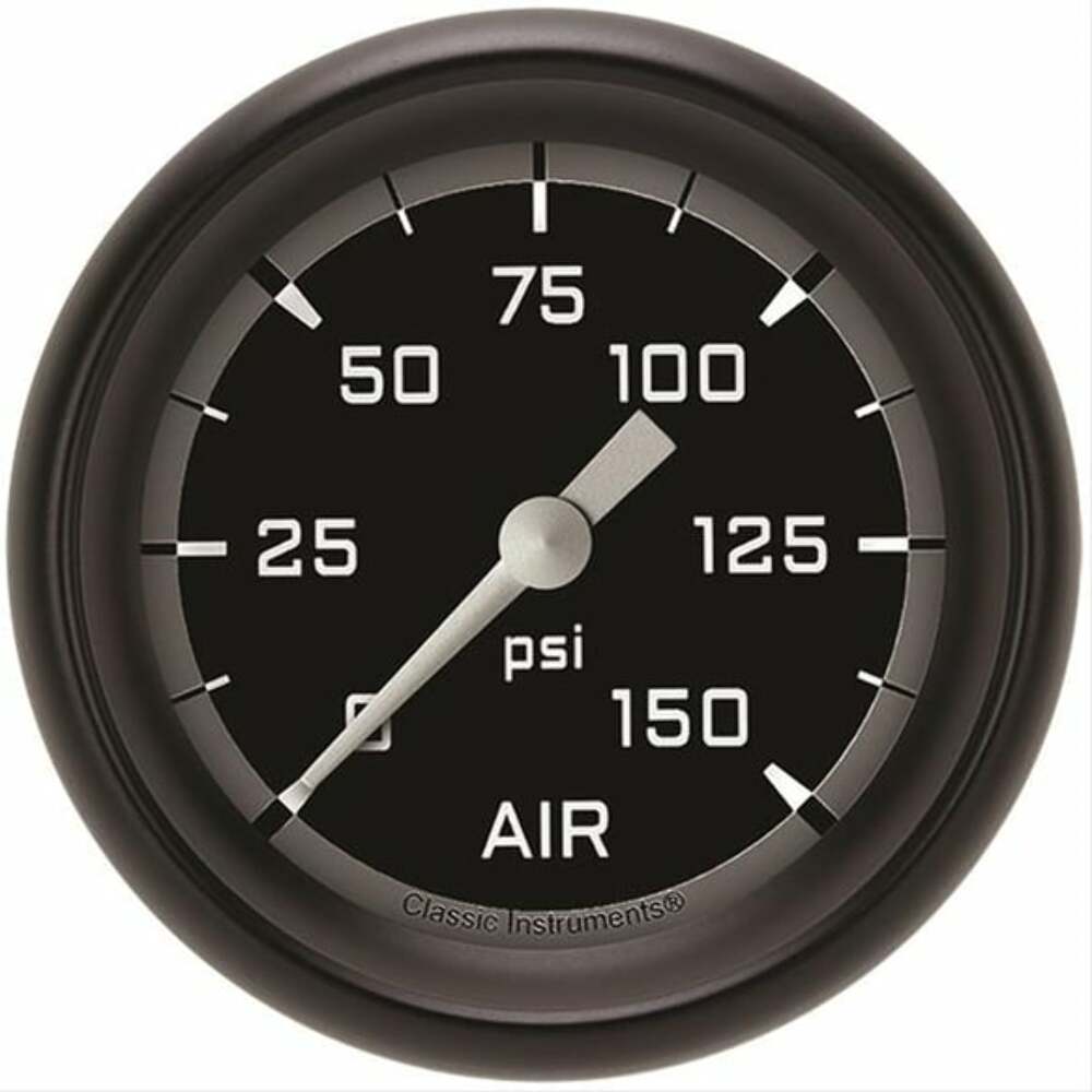 Classic analog gauge set black