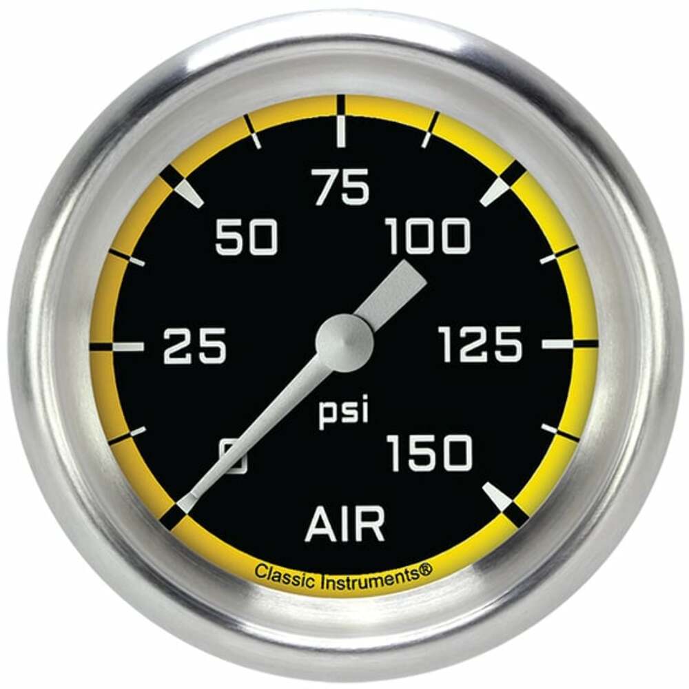 Classic analog gauge set black