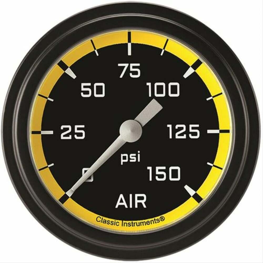 Classic analog gauge set black
