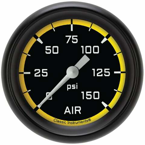 Classic analog gauge set black