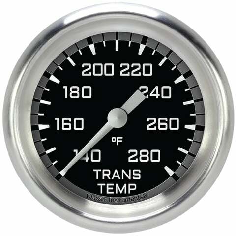 Classic analog gauge set black
