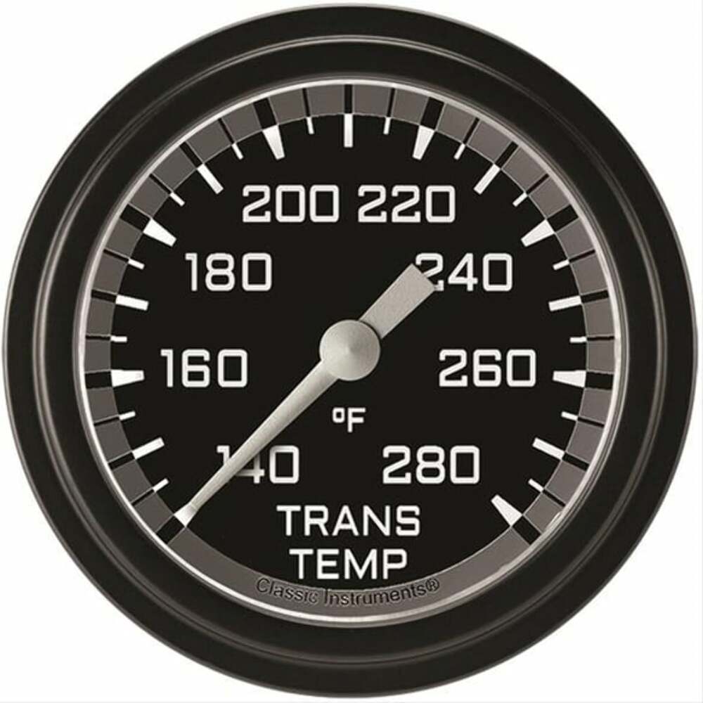Classic analog gauge set black