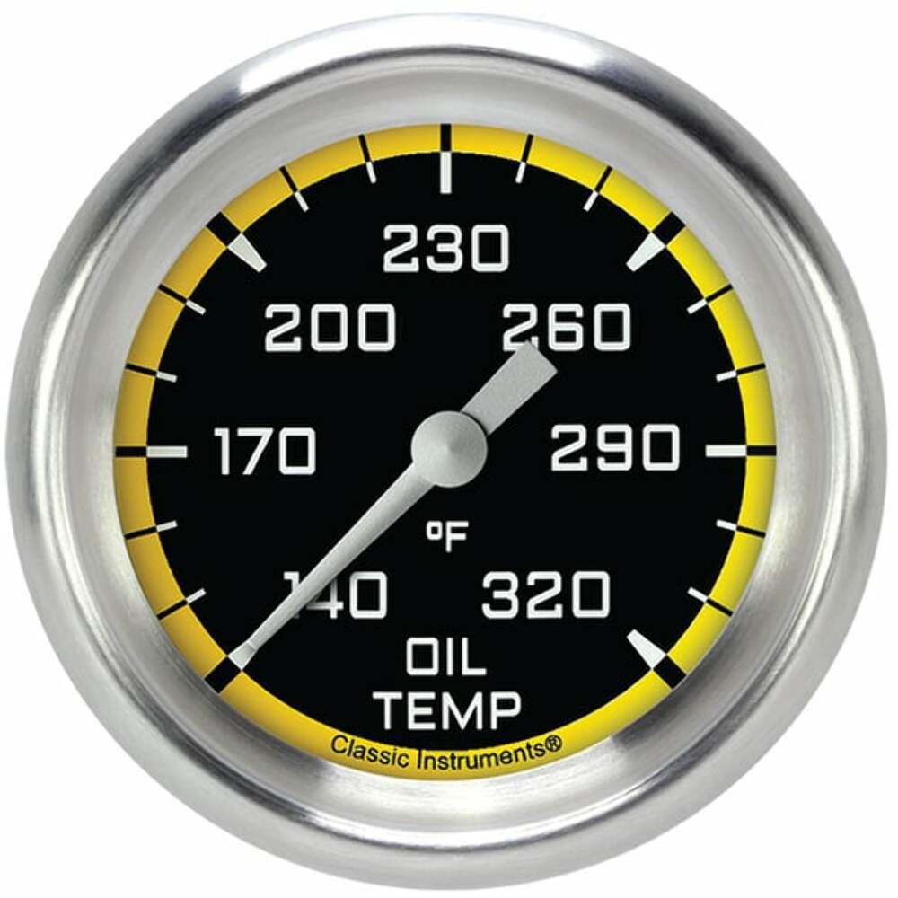 Classic analog gauge set black