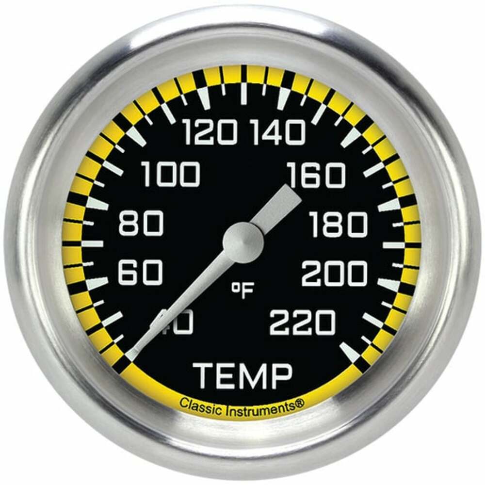 Classic analog gauge set black