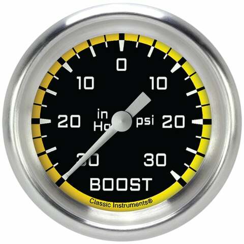 Classic analog gauge set black