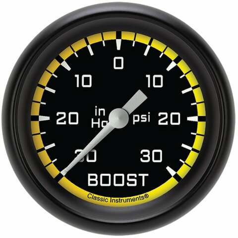 Classic analog gauge set black