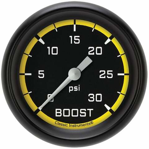 Classic analog gauge set black