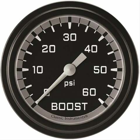 Classic analog gauge set black