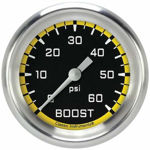 Classic analog gauge set black