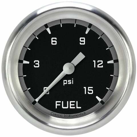 Classic analog gauge set black