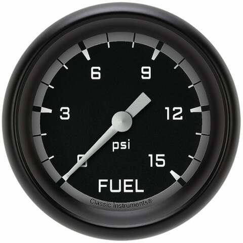 Classic analog gauge set black