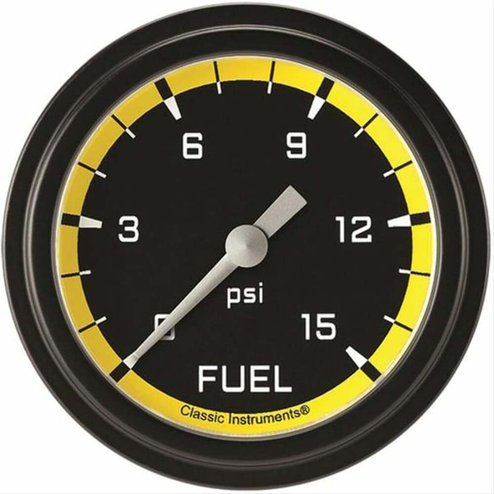 Classic analog gauge set black
