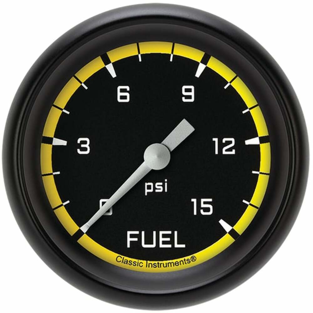 Classic analog gauge set black
