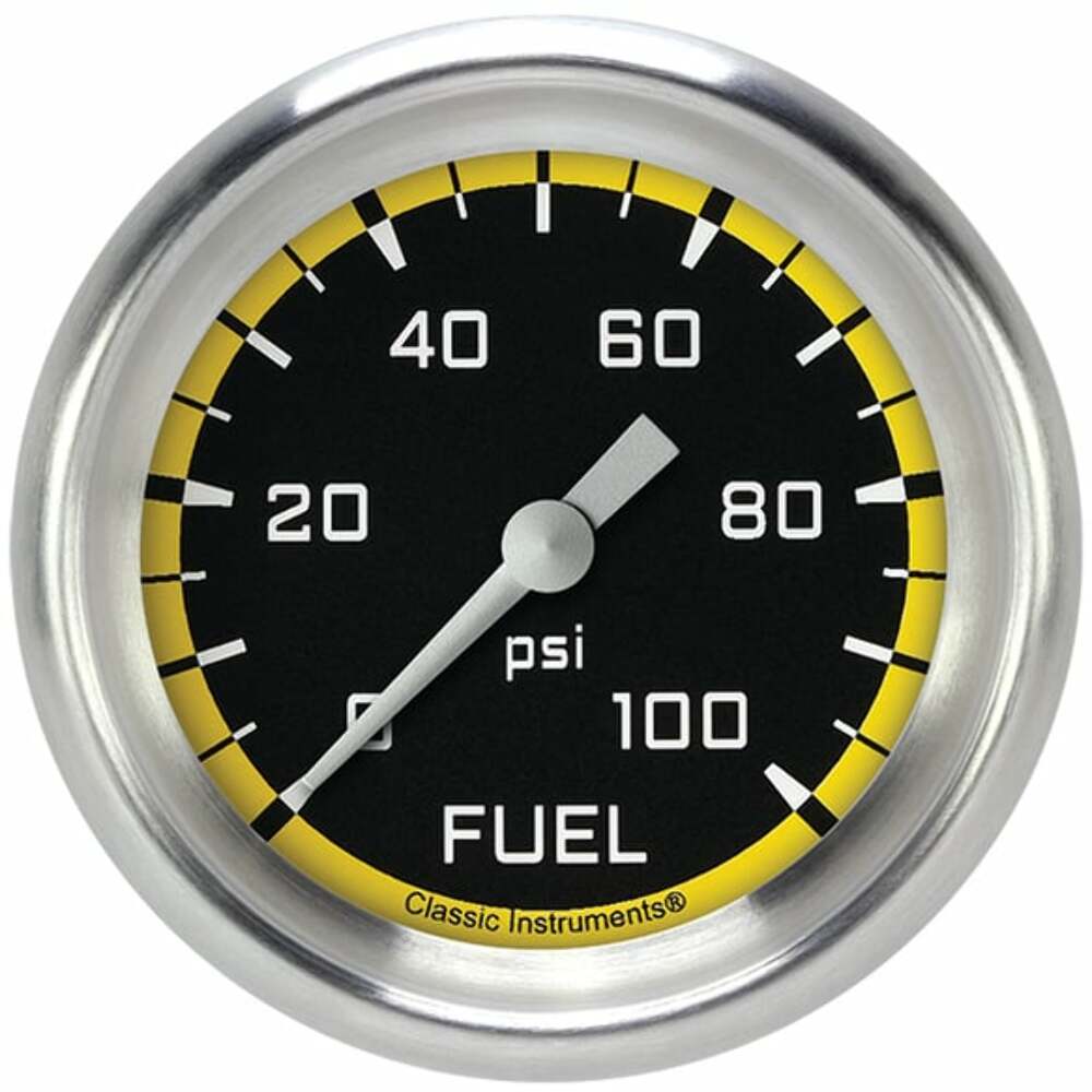 Classic analog gauge set black