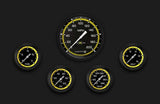 AutoCross Yellow Five Gauge Set 354 AX354YBLF