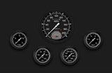 AutoCross Gray Five Gauge Set 365 AX365GBLF