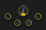 AutoCross Yellow Five Gauge Set 365 AX365YBLF