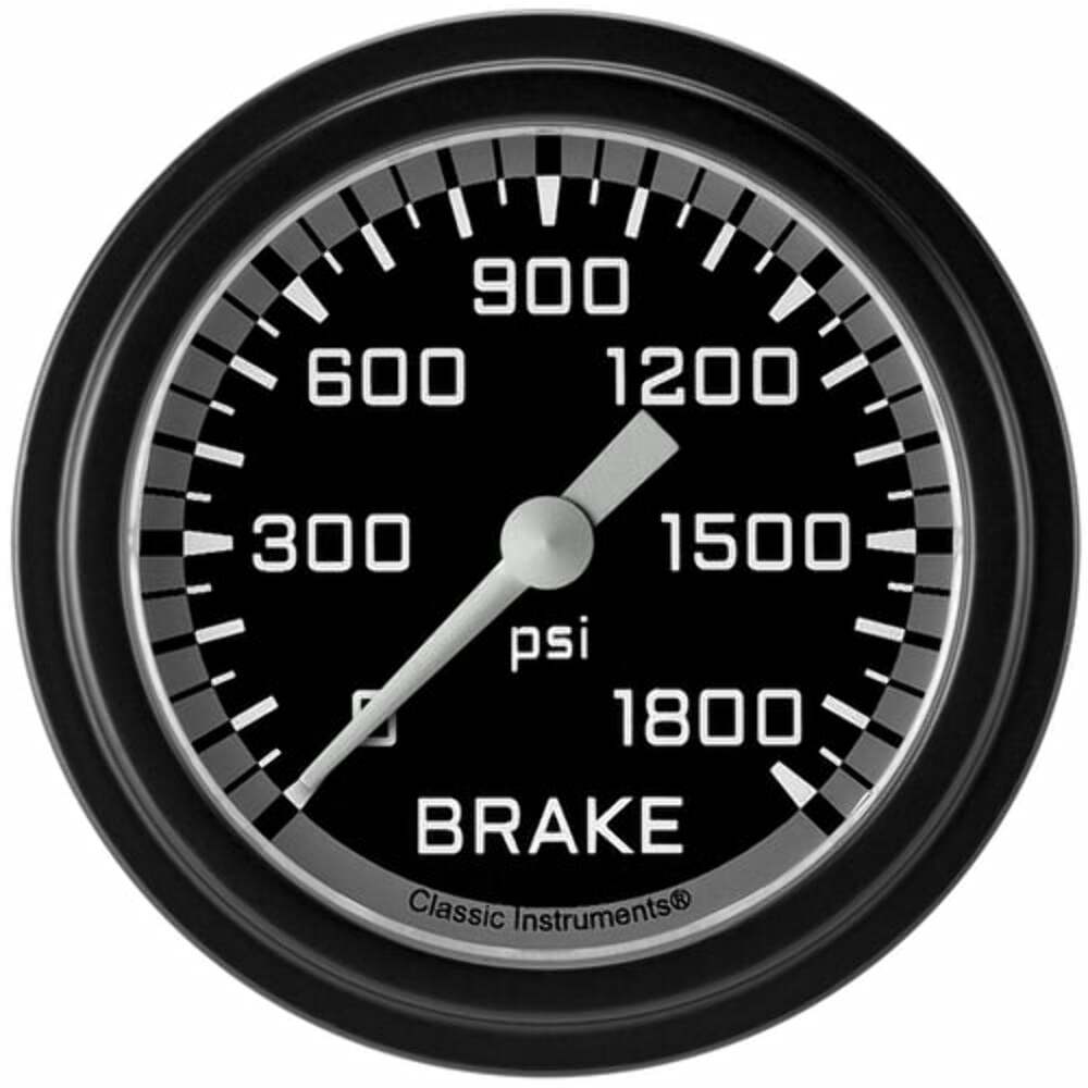 Classic analog gauge set black