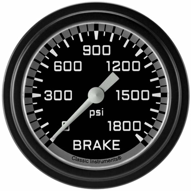 Classic analog gauge set black